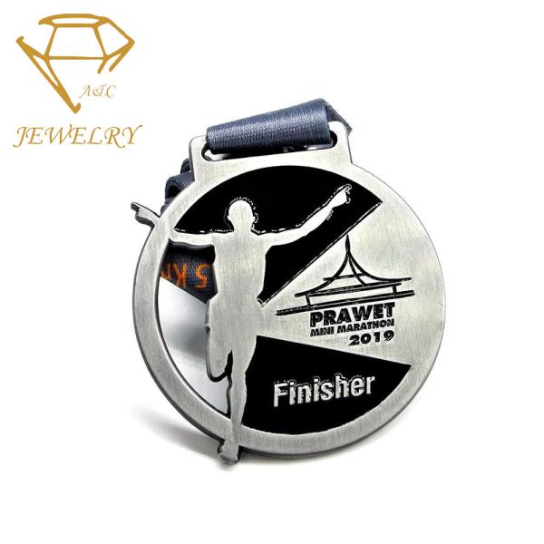 Zinc Alloy CE Enameled Custom Award Medals For Marathon Running