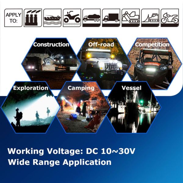 22 Inch 120W Curved LED Light Bar Cup 4D Unique Reflector 6000K Cool White Led Truck Light Bar