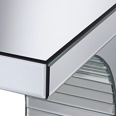 Accent Crystal Mirrored Console Table Hotel Entryway Furniture