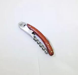 Hot Sale Promotional gift wood stainless steel wood bottle opener corkscrews