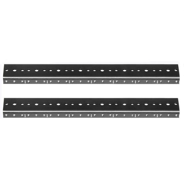 Rack Rail de aço para montagem de áudio Home Theatre Recording Studio Finish Powder Black