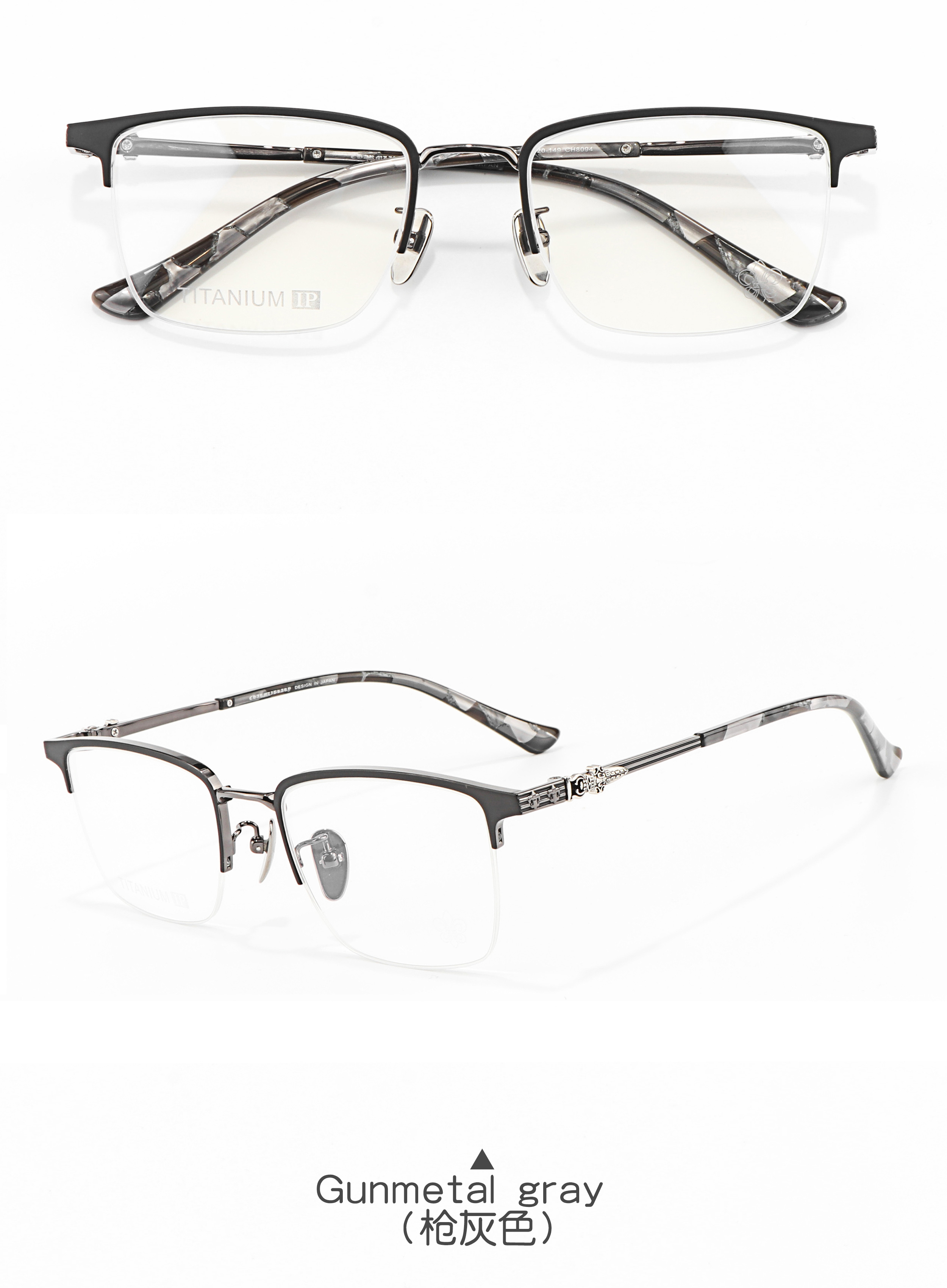 Half Frame Business Korean Style Gentleman Men Luxury Brand Optical Prescription Presbyopia Multi Focus Fashion Reading Glasses