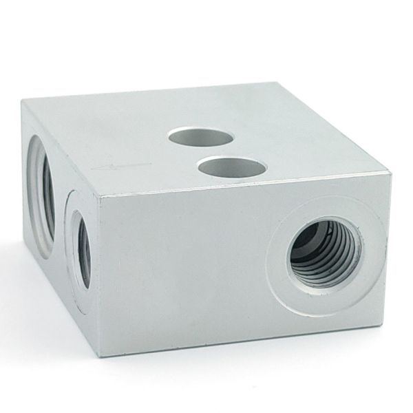 RoHs Stainless Steel Customized CNC Milling Hydraulic Manifold Valve Blocks by Ningbo
