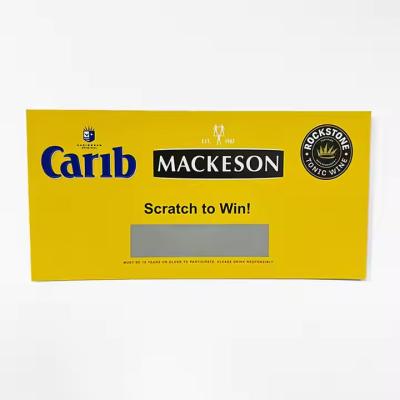 Cartes à gratter personnalisées à imprimer