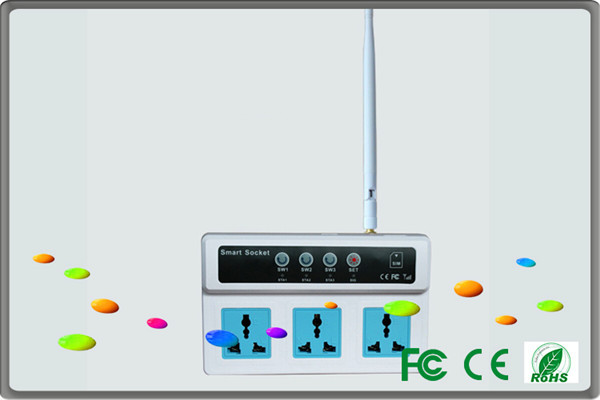 universal plug socket smart home automation systems insert SIM card remotel control