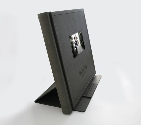 Customized Wedding Video Album Hard Cover All In One Interactive