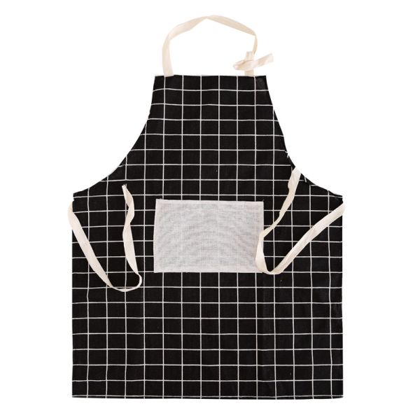 Unisex Adjustable Bib Aprons with Water and Oil Resistance Hand Drawn Printing Methods