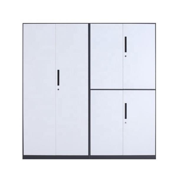 0.4-1.2mm Metal Filing Storage Cabinet Steel Cupboard Design With Glass