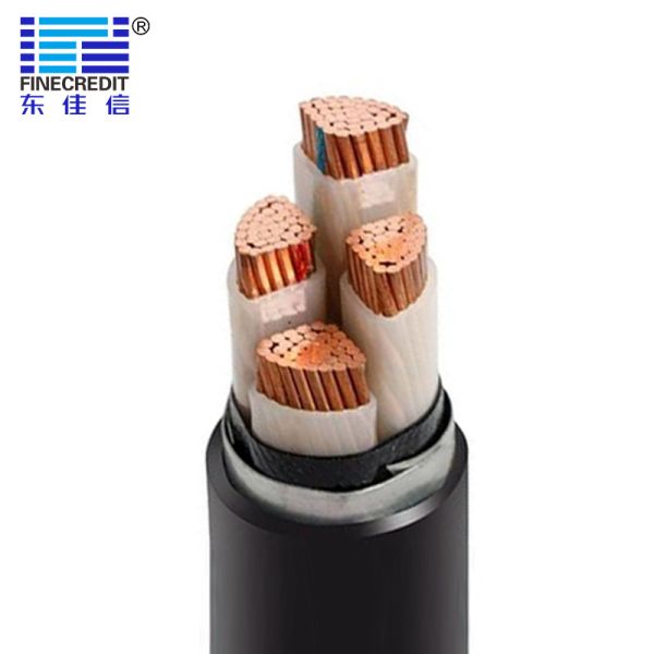 Меди оболочки PVC кабеля галоида дыма YJY YJV провода 3×95+1×50mm2 низкой свобод