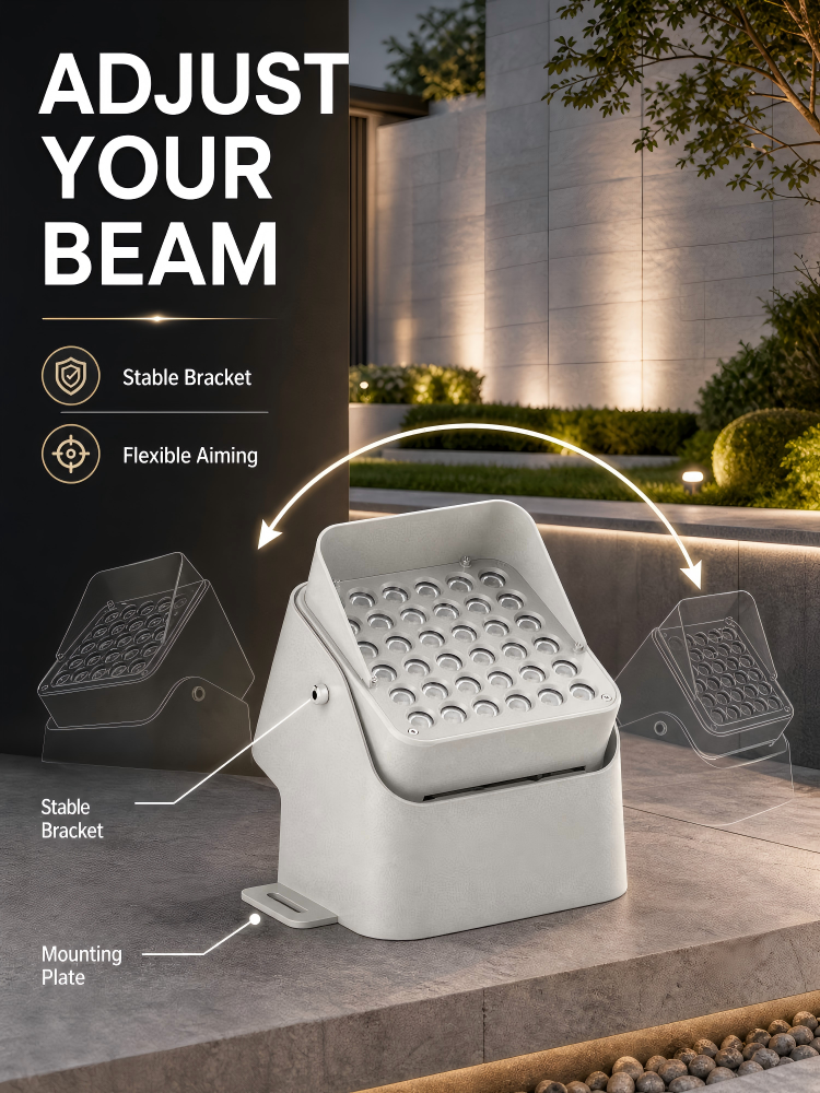 9W-36W LED Tree Up Lights 3in1 4in1 DMX512 DC24V IP65 Aluminum Garden Landscape Lighting