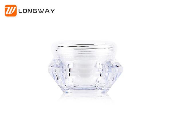 5g 10g 15g diamond effect face cream cosmetic plastic jar plastic cream container