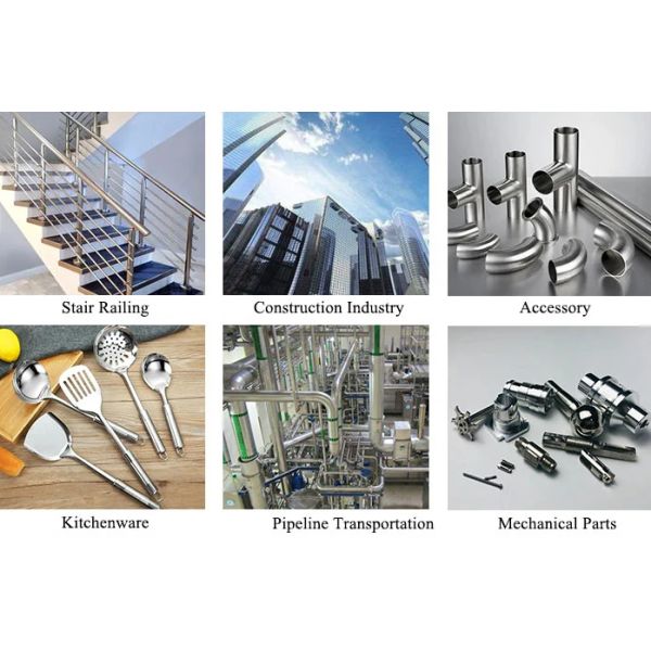 2205 904L Полированная шерсть SS Круглая труба для строительного материала Холодный рисунок