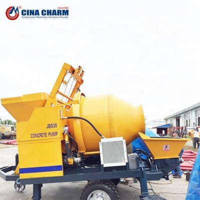 JBS30 Diesel Concrete Pump Concrete Mixer With Pump 30m3/H