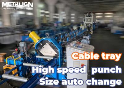 Servo Feeding Punching And Cable Tray Production Line For Galvanized Cable Trays