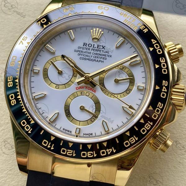 Super Clone Rolex Daytona Watch 40mm Dial Swiss Movement 4130 Stainless Steel
