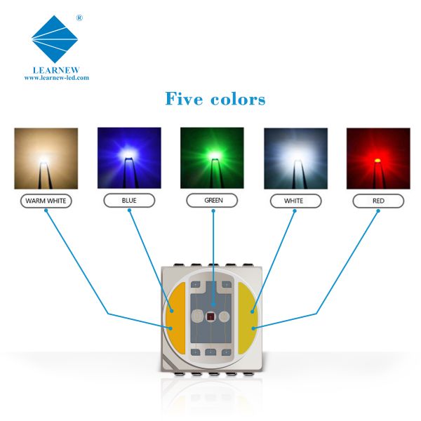 5454 5054 6064 SMD LED Chip 0.5w 1.5w 2.5w Full Spectrum Rgbww For Photography Light / Landscape Lighting