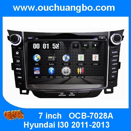Ouchuangbo Car GPS Navi DVD Stereo for Hyundai I30 2011-2013 Auto Radio USB iPod BT OCB-7028A