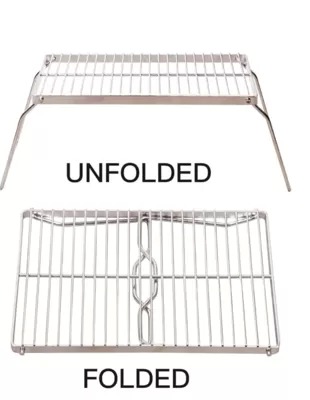 Folding Campfire Grill | Stainless Steel Wire Formed Camping Grill