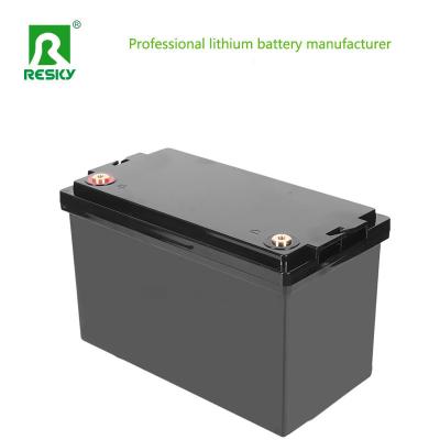 Rechargeable 12.8V 100Ah Lifepo4 Lithium Iron Phosphate Battery Pack For Solar Energy Storage