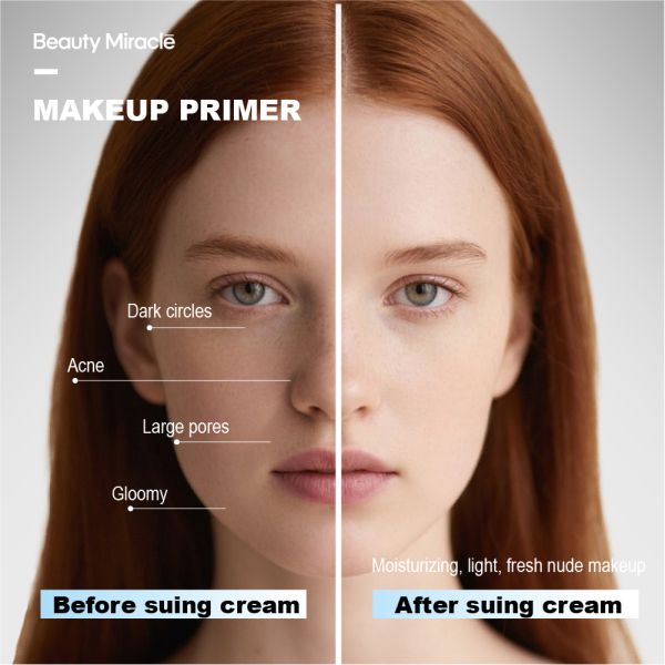 Logo Face Moisturizing Primer Gel Foundation Waterproof Makeup Base Make up Glow Blur Face Primer Maquillage Makeup
