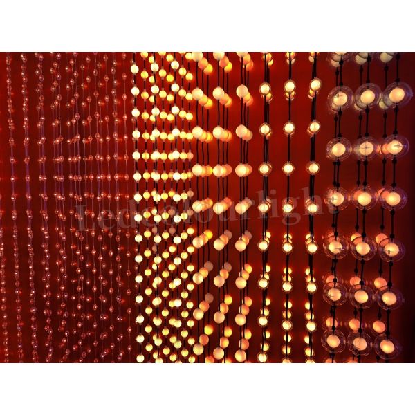 DC24V Addressable DMX RGB 36mm LED Ball String Lights with 360° Beam Angle