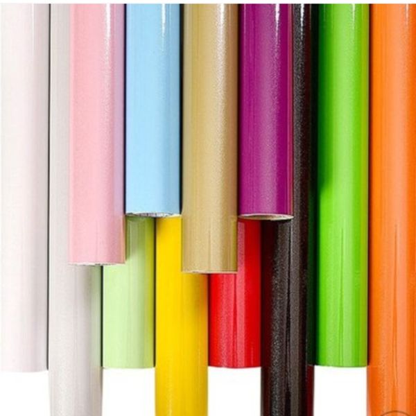 Orange Blue Green Glossy Peel And Stick Wallpaper 60cm 120cm Countertop Wallpaper