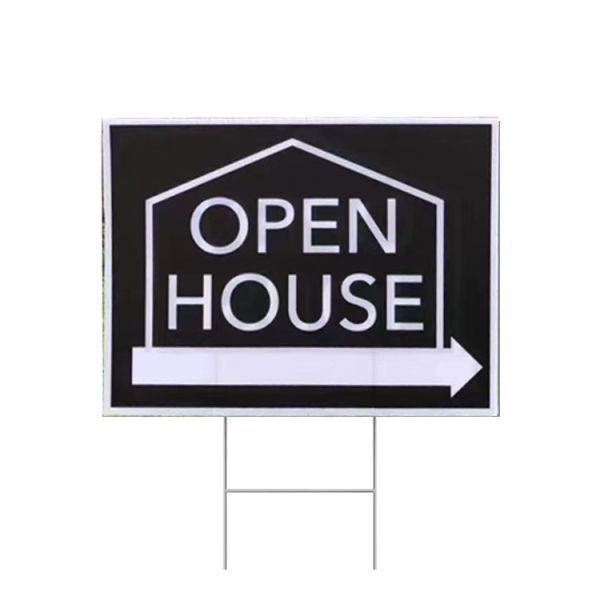 4mm 18x24 Inch Puppy Full Printing Lawn Number Sign Toowin Vinyl Yard Signs with Moulding Service