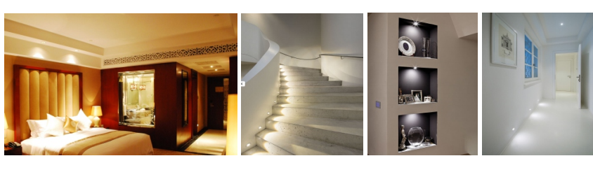 LED Mini Down Lamp 1W IP65 Ra80 DC3V/DC12V LED Mini Stars LED Downlight Lighting Kit