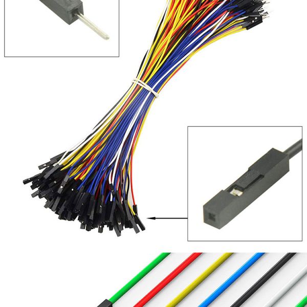 Male to Male Female to Female 2.54mm 1 Pin Dupont Connector Solderless Breadboard Jumper Wire for Arduino