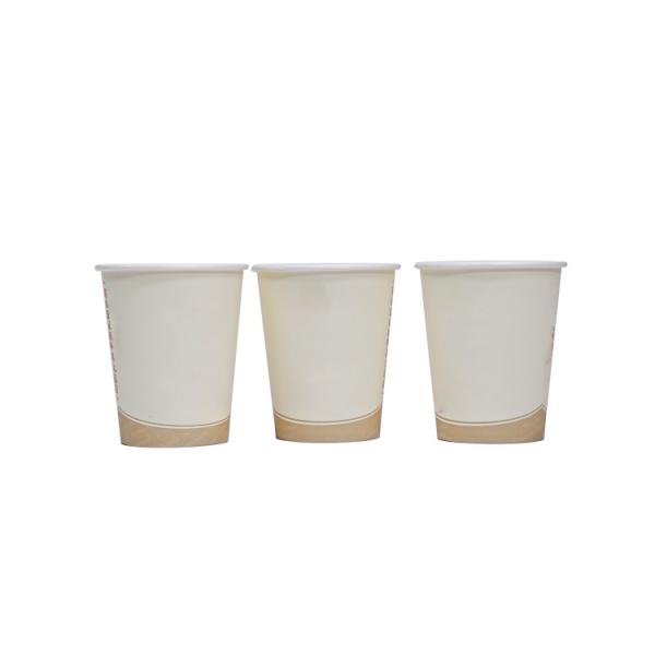 Customized logo Eco-friendly 100% Biodegradable Food Grade Bamboo Pulp Water-based Coating Coffee Milk Paper Cup with Lid