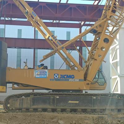 XCMG 200T Used Mobile Crawler Crane With Boom 17.1m - 91.4m