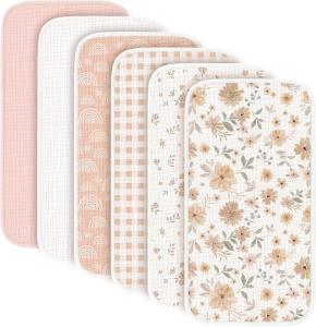 Large 100% Cotton Muslin Burp Cloths Comfortable For Newborns