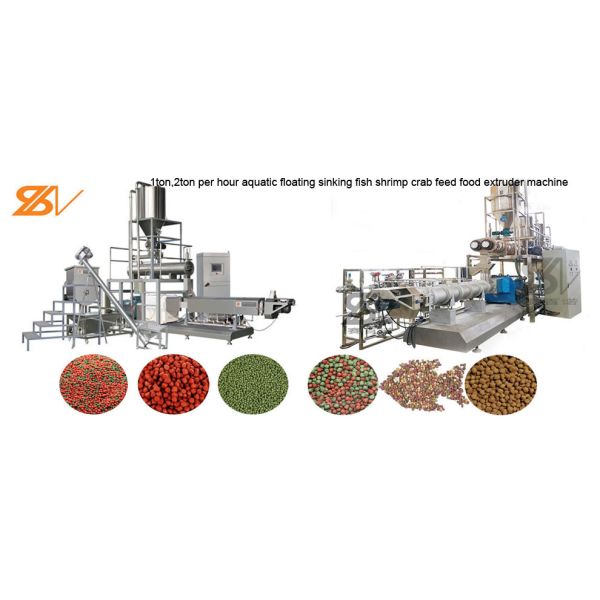 Производственная установка штранг-прессования еды рыб любимца машины автоматической акватической лепешки питания ссыпая