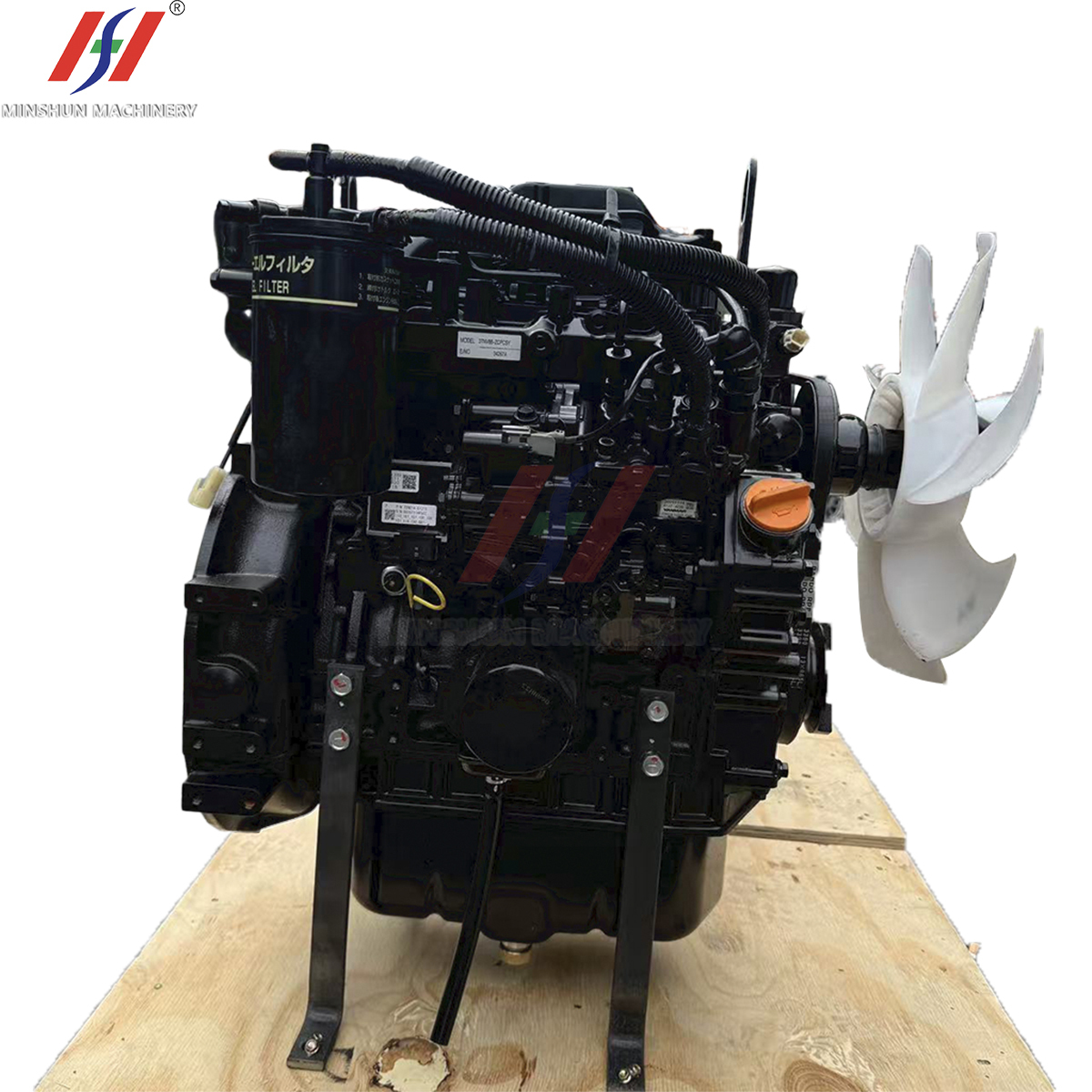 Excavator Spare Parts 3TNV88-ZCPCSY Diesel Engine 2400 rpm 22.2 kW EFI engine for Yanmar