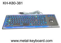Clavier d'ordinateur industriel en métal de solides solubles avec la boule de commande, l'USB standard ou l'appui de la sortie PS2