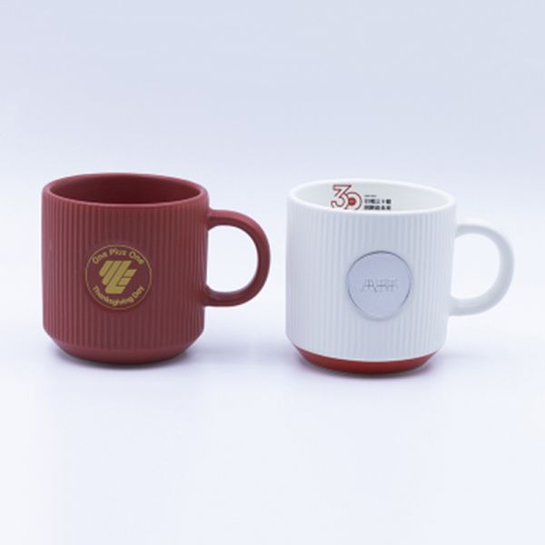 Decal Fired And Badge  Mugs Dia 9*6.7cm 9cmH 380ml For Festival Gift Enthusiast