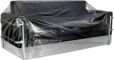 Large Furniture Cover Poly Storage Bag Heavy Duty Sofa Slipover For Moving Long Term Storage 110 X 72, 2 Set
