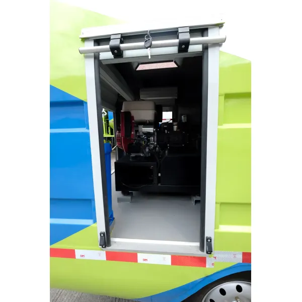 Efficient Pure Electric Road Maintenance Truck with High-Pressure Flushing and Versatile Cleaning for Municipal Use