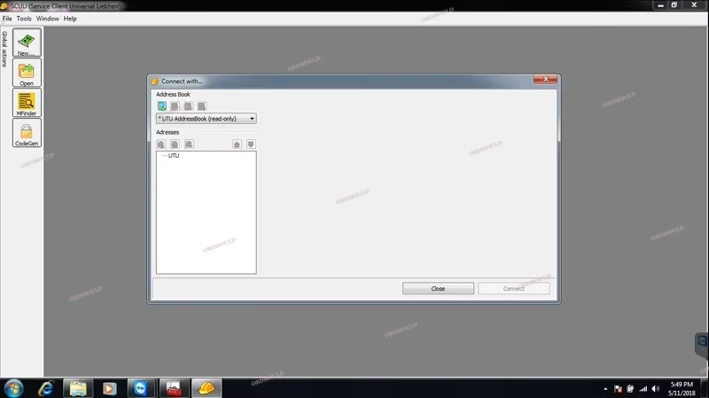SCULI Software LIEBHERR Diagnostic Kit CF C2 Laptop for Liebherr Excavator Crane