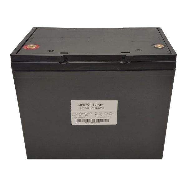 Rechargeable 12V 70Ah Lithium Ion Battery Pack with Screw Terminal and 3000 Cycles for Electric Scooters and Ebikes