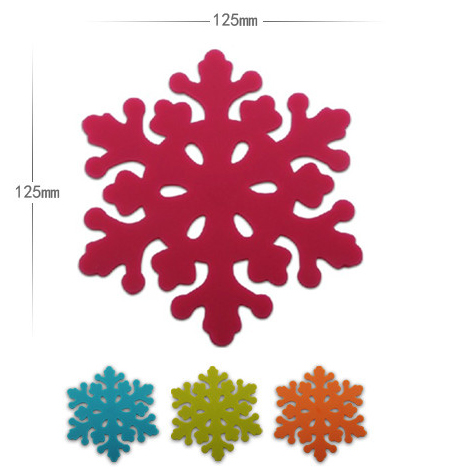OEM FDA/LFGB Silicone Kitchen ware Heat-resistant Snow Shaped Silicone mat SM-013