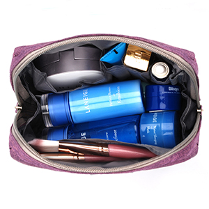 Travel Makeup Cosmetic Skincare Organizer, Toiletry Bag, Foldable Duffel Bag, Multiple Storage Compartments