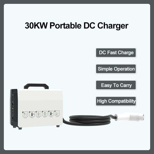GB/T 30KW Portable DC EV Charger Charging Station 3P+N+PE