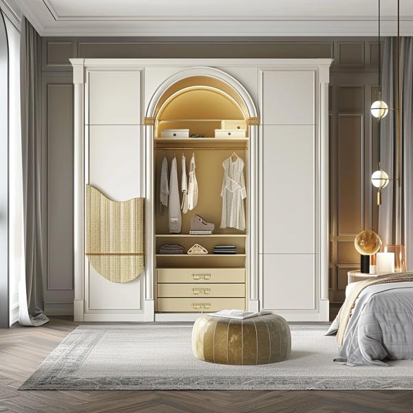Adjustable Modern Wardrobe Storage System for Bedroom Organization and Storage Solution