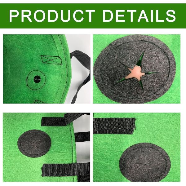 Strawberry Grow Bags, No Gauze Growing Bag, Hole Upside Down Planter Handling Planter Bags, Planting Strawberries