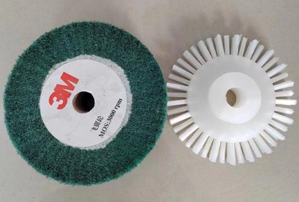 Nylon / Abrasive / Scouring Pad Shoe Cleaning Roller Brush For Shoe Cleaning Machines