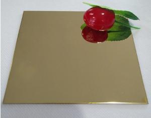 316 8K Mirror Golden Stainless Steel Sheet Plate Decorative Cold Rolled 1mm SS