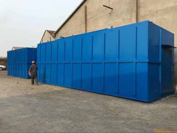 304SS Compact Wastewater Treatment System , 360T/D Containerized Sewage Treatment Plant