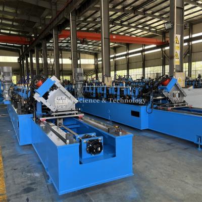 Precision PLC Control Solar Roll Forming Machine 14 Stations 7.5kw Hydraulic Cutting Power