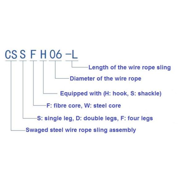 30m m galvanizaron honda de la pierna de la cuerda de alambre de acero la sola